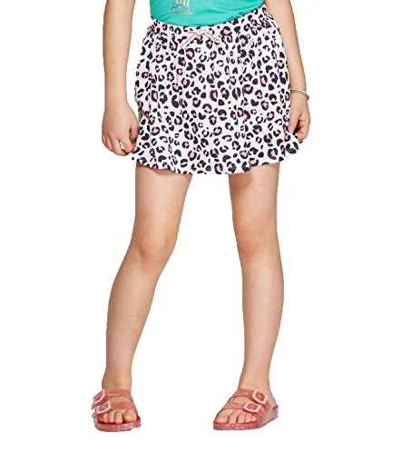 Stripe Knit Skorts — (leopard pink