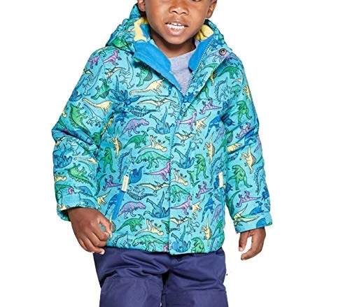 Boys Dinosaur Slipper Boots — boys printed 3-in-1 jackets (dino blue