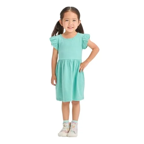 Toddler Knit Jersey Dress — green)