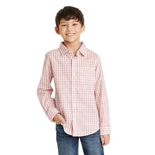 Plaid Button-Down Shirt — (medium